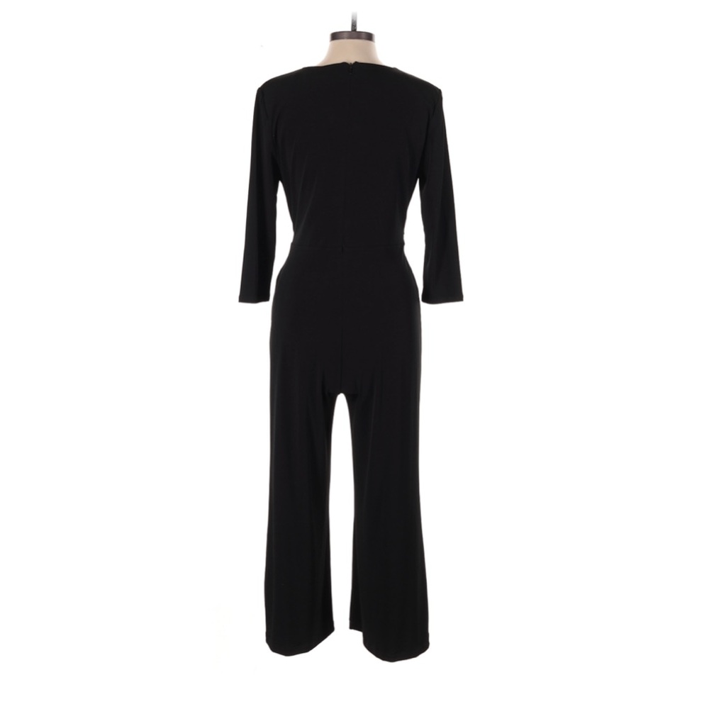 White House Black Market Black Wrap Jumpsuit - Picture 2 of 4
